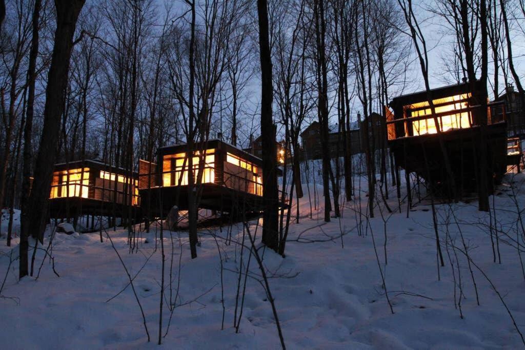 Villa Cabin Sutton 252 - En Harmonie Avec La Nature! Exterior foto